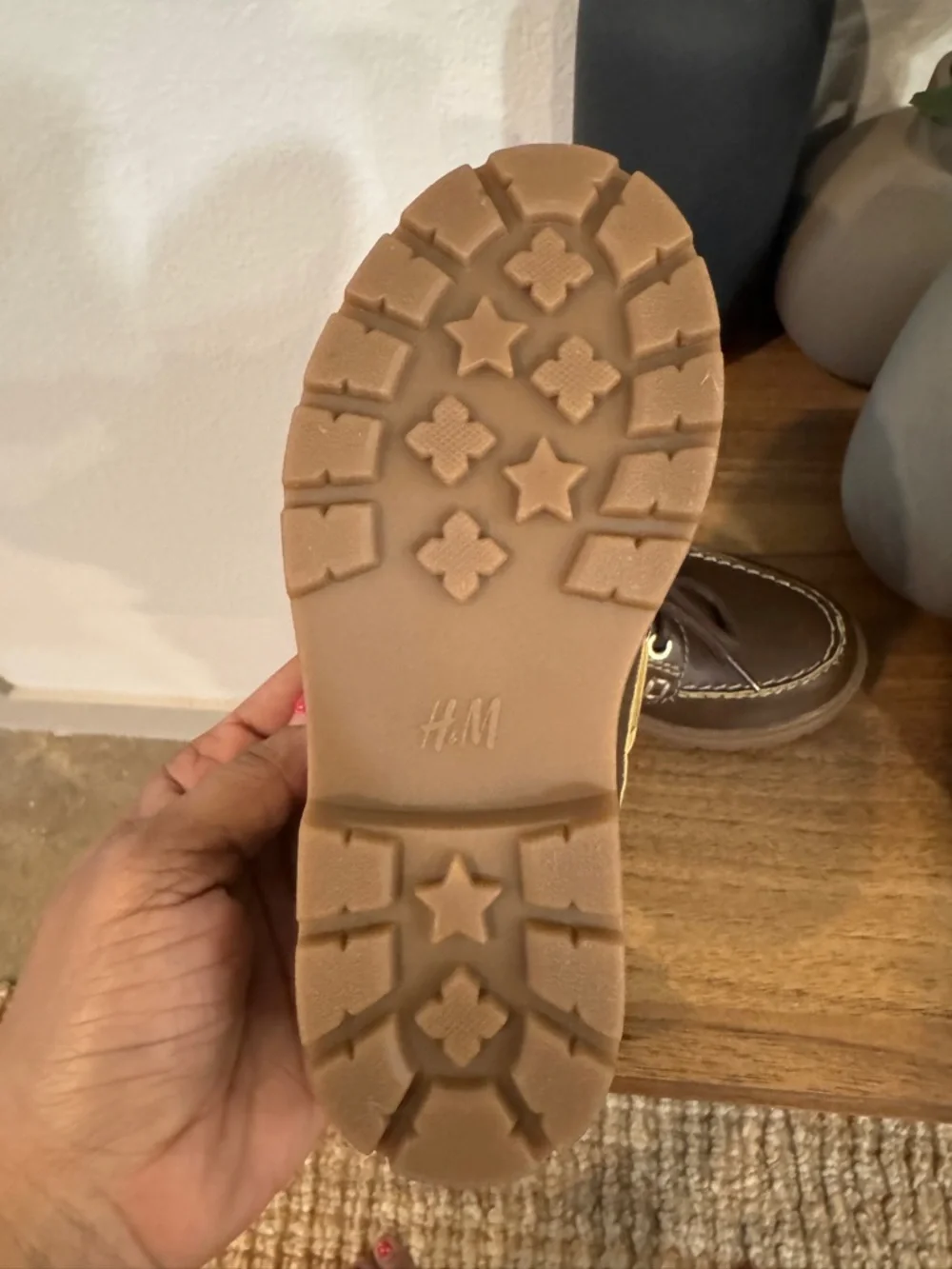H&M Brown Kids Moccasin Boat Shoes